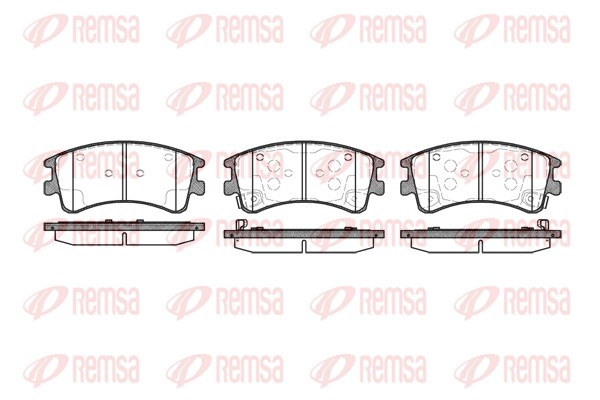 Brake Pad Set, disc brake - 0970.02 REMSA