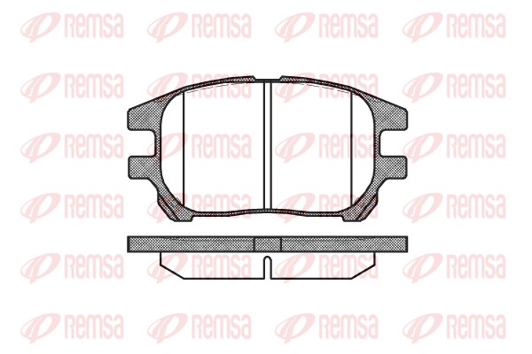 Brake Pad Set, disc brake - 0972.00 REMSA