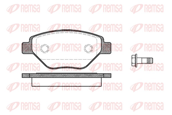 Brake Pad Set, disc brake - 0977.00 REMSA
