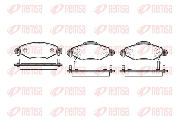 Brake Pad Set, disc brake - 0978.02 REMSA