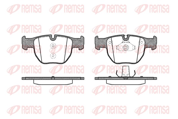 Brake Pad Set, disc brake - 0979.00 REMSA