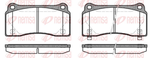 Brake Pad Set, disc brake - 0983.30 REMSA