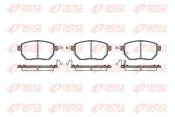 Brake Pad Set, disc brake - 0985.02 REMSA