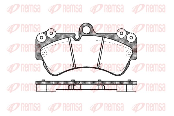 Brake Pad Set, disc brake - 0994.00 REMSA