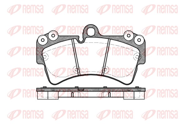 Brake Pad Set, disc brake - 0995.00 REMSA