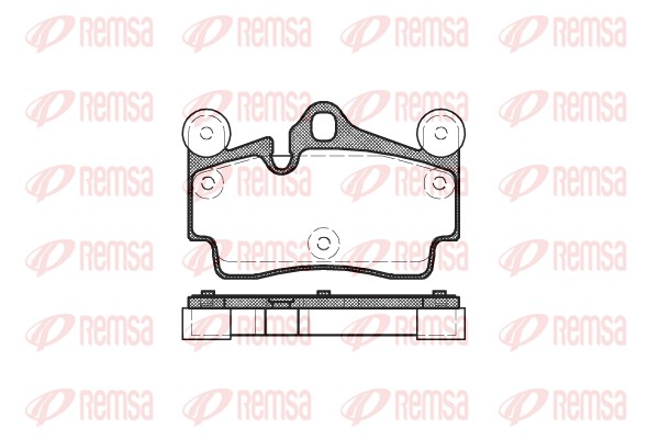 Brake Pad Set, disc brake - 0996.00 REMSA