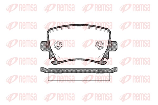Brake Pad Set, disc brake - 1031.00 REMSA