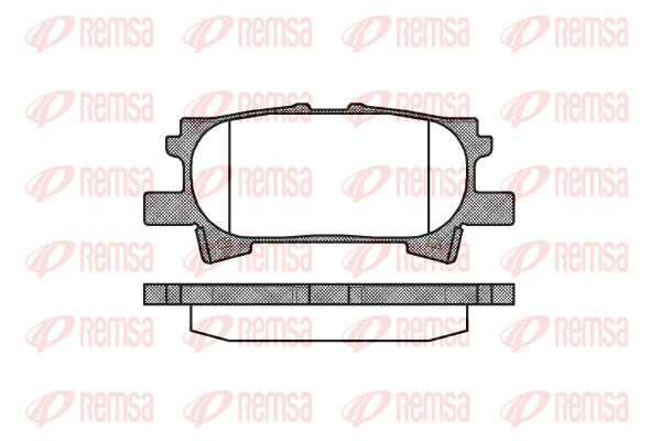 Brake Pad Set, disc brake - 1040.00 REMSA