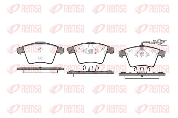 Brake Pad Set, disc brake - 1045.01 REMSA