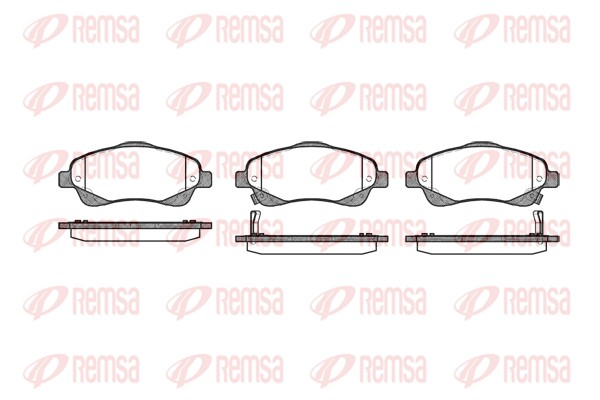 Brake Pad Set, disc brake - 1046.02 REMSA