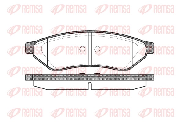 Brake Pad Set, disc brake - 1049.00 REMSA