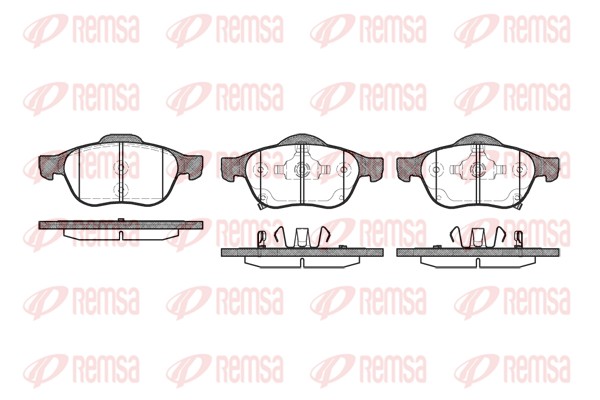 Brake Pad Set, disc brake - 1054.02 REMSA