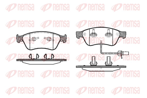 Brake Pad Set, disc brake - 1056.02 REMSA