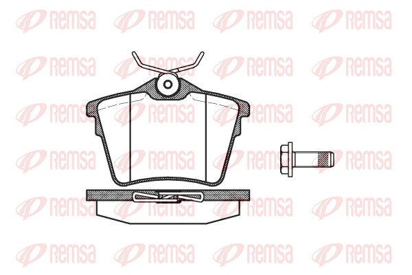 Brake Pad Set, disc brake - 1103.00 REMSA