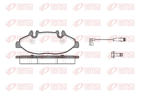 Brake Pad Set, disc brake - 1109.02 REMSA