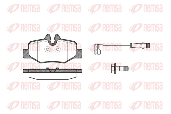 Brake Pad Set, disc brake - 1110.02 REMSA
