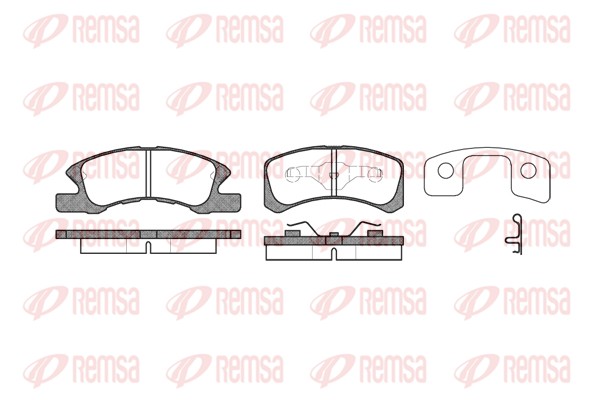 Brake Pad Set, disc brake - 1111.02 REMSA