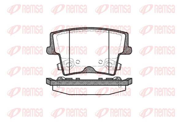 Brake Pad Set, disc brake - 1127.08 REMSA