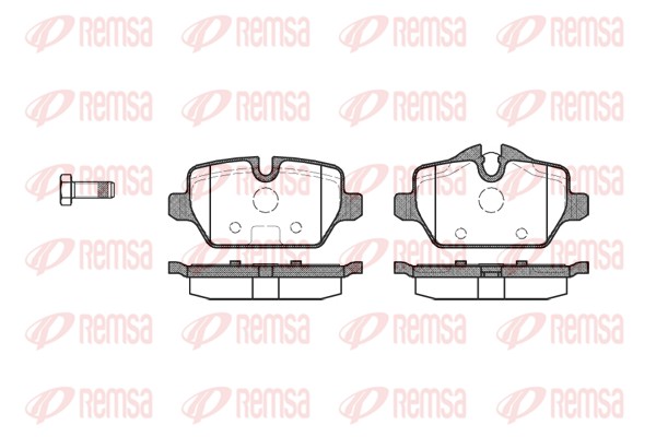Brake Pad Set, disc brake - 1132.00 REMSA