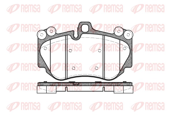 Brake Pad Set, disc brake - 1140.00 REMSA