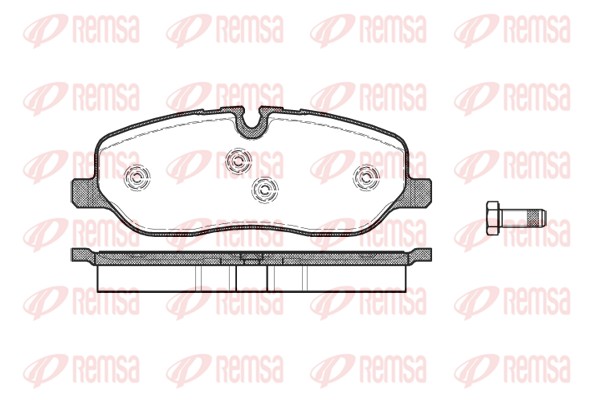 Brake Pad Set, disc brake - 1158.00 REMSA