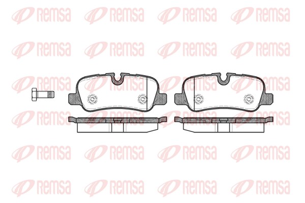 Brake Pad Set, disc brake - 1159.00 REMSA