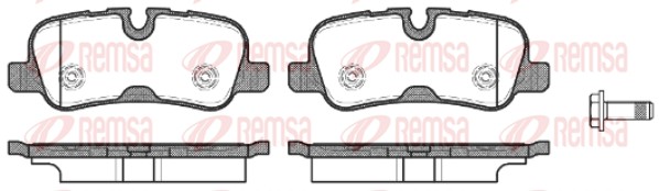 Brake Pad Set, disc brake - 1159.10 REMSA