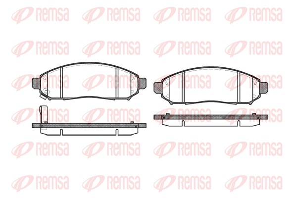 Brake Pad Set, disc brake - 1162.01 REMSA