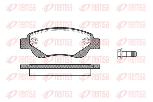 Brake Pad Set, disc brake - 1177.00 REMSA