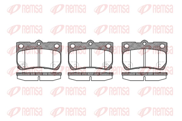 Brake Pad Set, disc brake - 1181.02 REMSA
