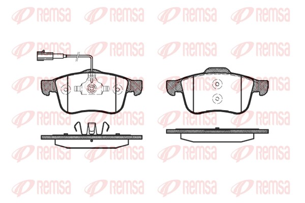 Brake Pad Set, disc brake - 1183.02 REMSA