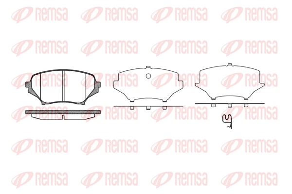 Brake Pad Set, disc brake - 1189.01 REMSA