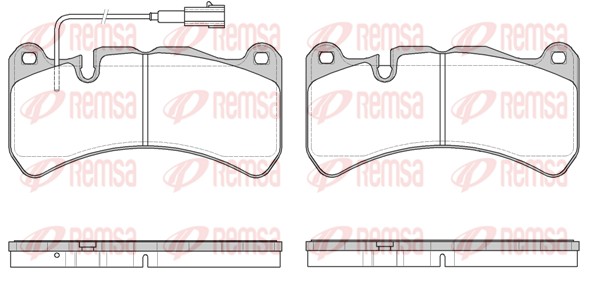 Brake Pad Set, disc brake - 1192.11 REMSA