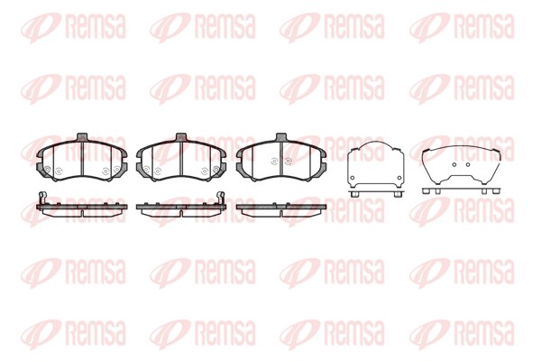Brake Pad Set, disc brake - 1194.02 REMSA