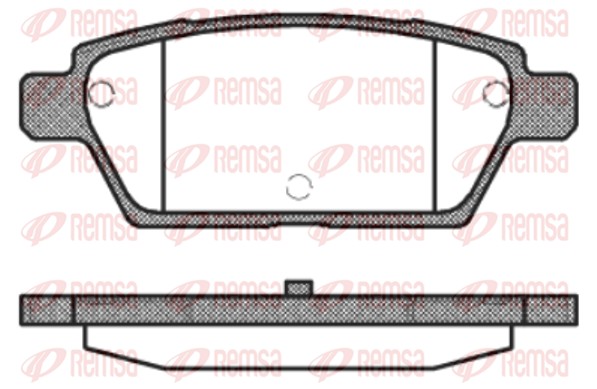 Brake Pad Set, disc brake - 1195.10 REMSA