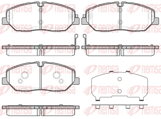 Brake Pad Set, disc brake - 1226.32 REMSA
