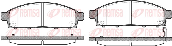 Brake Pad Set, disc brake - 1242.01 REMSA