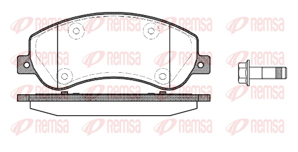 Brake Pad Set, disc brake - 1250.00 REMSA