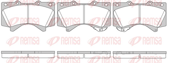Brake Pad Set, disc brake - 1271.02 REMSA