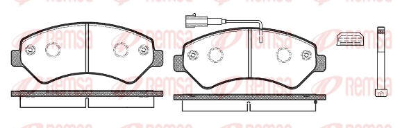 Brake Pad Set, disc brake - 1275.12 REMSA