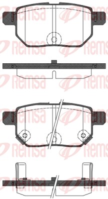Brake Pad Set, disc brake - 1286.22 REMSA