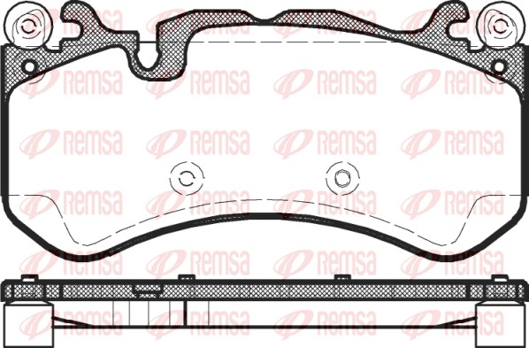 Brake Pad Set, disc brake - 1300.00 REMSA