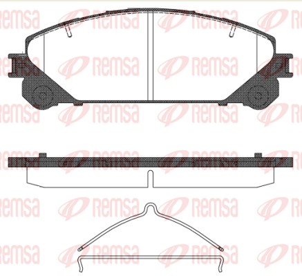 Brake Pad Set, disc brake - 1312.00 REMSA
