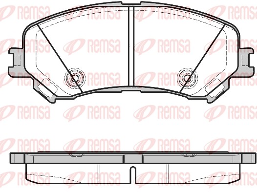 Brake Pad Set, disc brake - 1318.20 REMSA