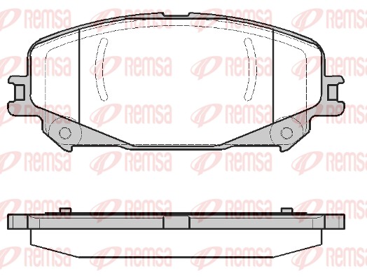 Brake Pad Set, disc brake - 1318.30 REMSA