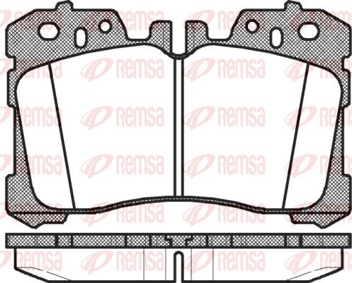 Brake Pad Set, disc brake - 1320.00 REMSA