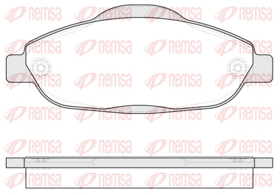 Brake Pad Set, disc brake - 1323.00 REMSA