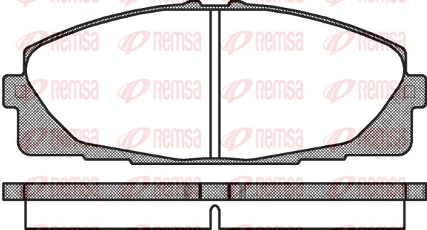 Brake Pad Set, disc brake - 1325.00 REMSA