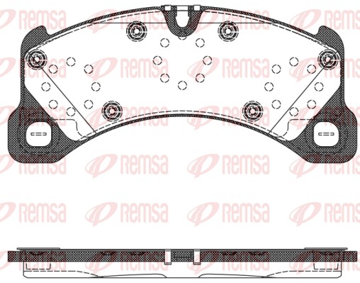 Brake Pad Set, disc brake - 1345.50 REMSA