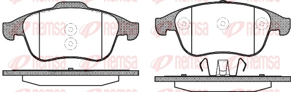 Brake Pad Set, disc brake - 1350.10 REMSA